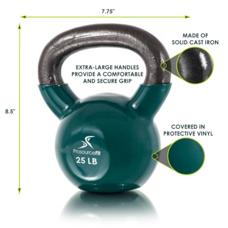 Vinyl Coated Cast Iron Kettleb - đánh giá và giá Kettlebell