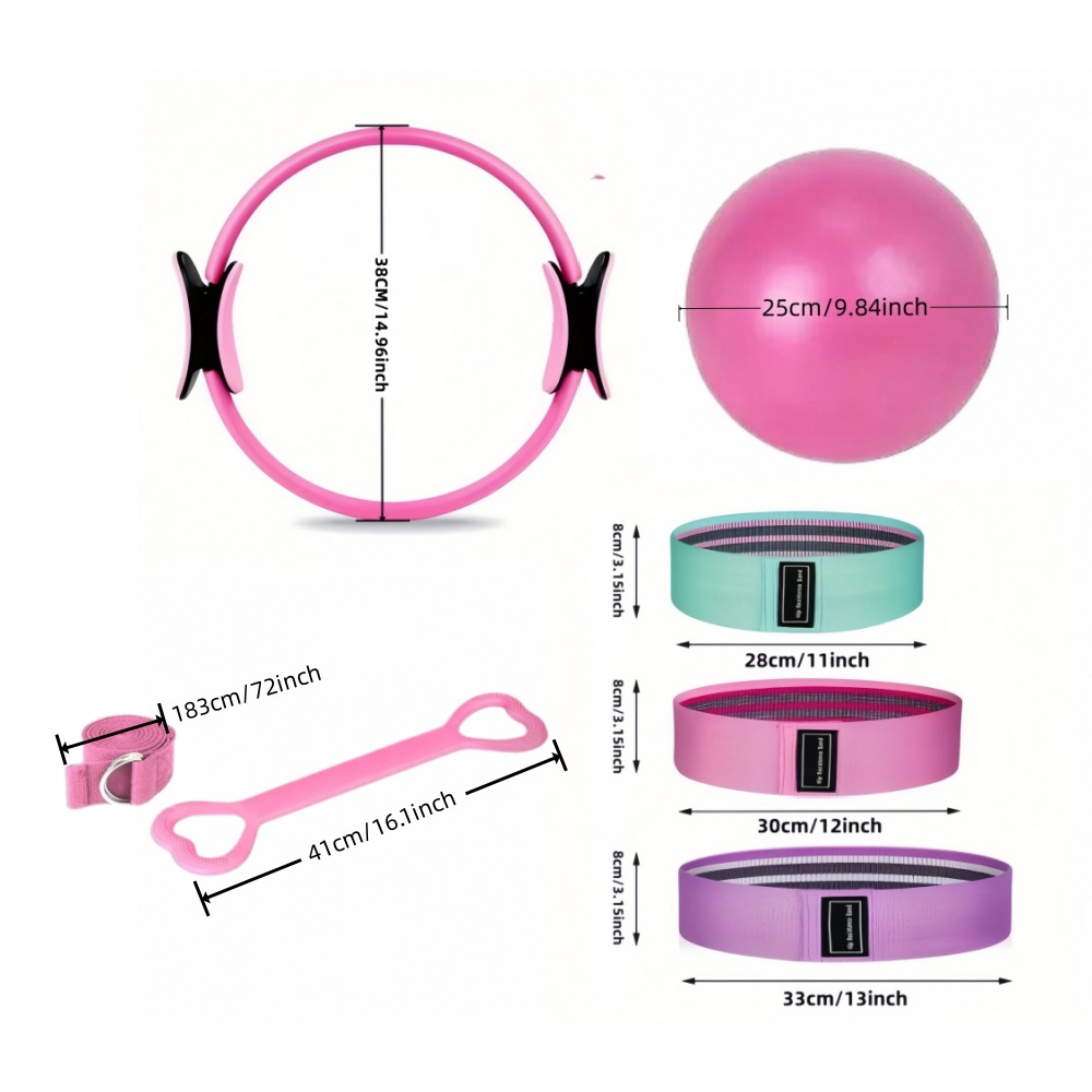 8-piece Pilates Ring Ring Set  - đánh giá và giá Yoga Fitness Ring