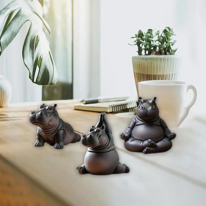 Yoga Master Hippo Statue Handc - đánh giá và giá Yoga Fitness Model