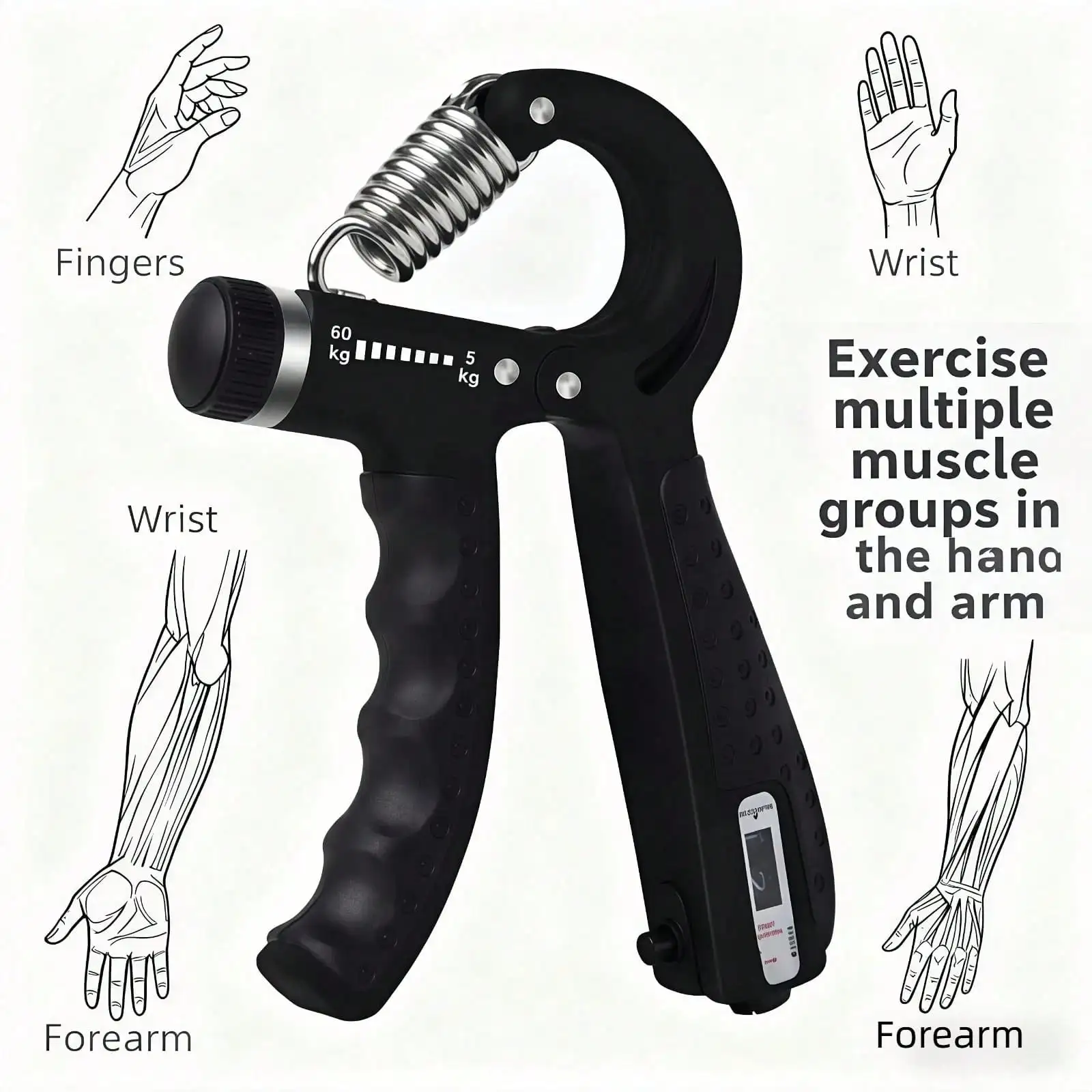 Adjustable Grip Strengthener W - đánh giá và giá Grip Strengthener Hand
