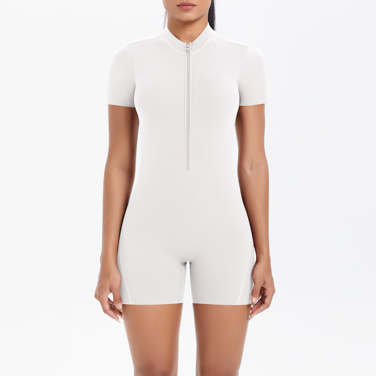 Zipper Short Sleeves Workout J - đánh giá và giá Yoga Overall Fitness