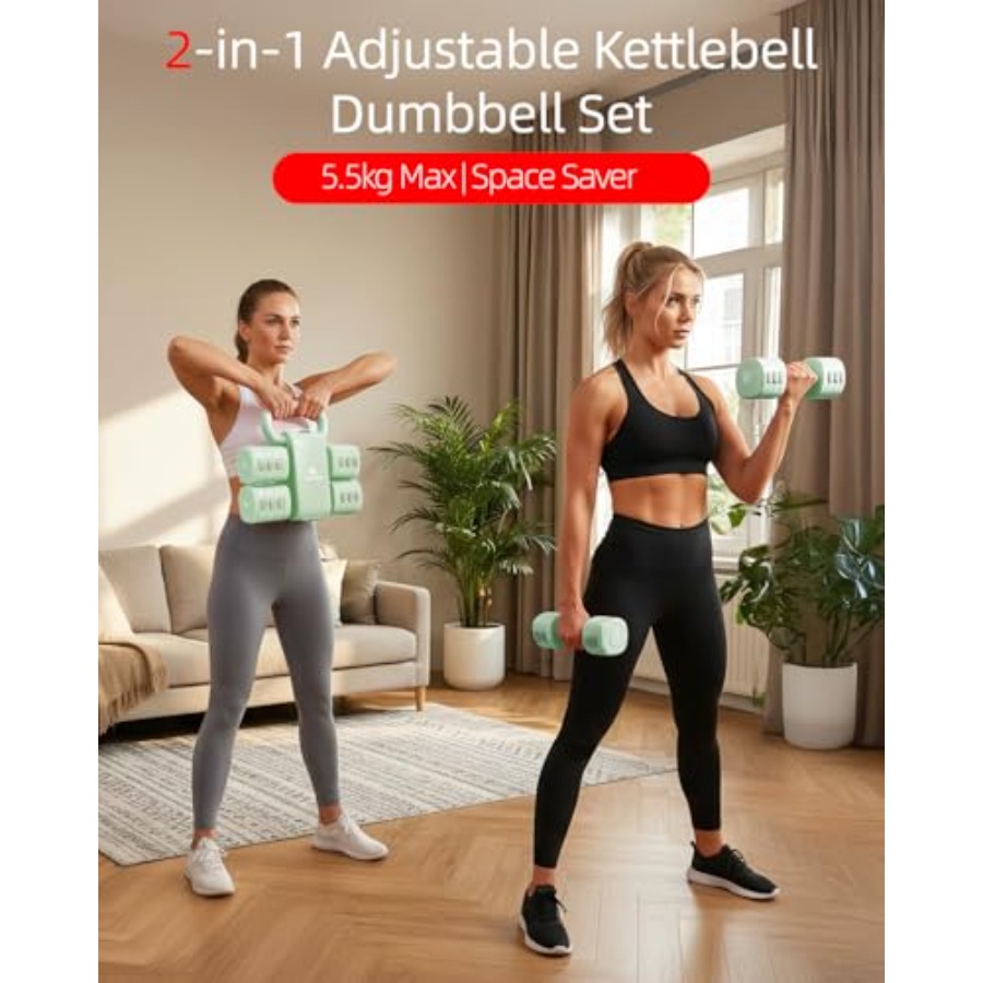 Home gym dumbbell set: 4-in-1  - đánh giá và giá Kettlebell