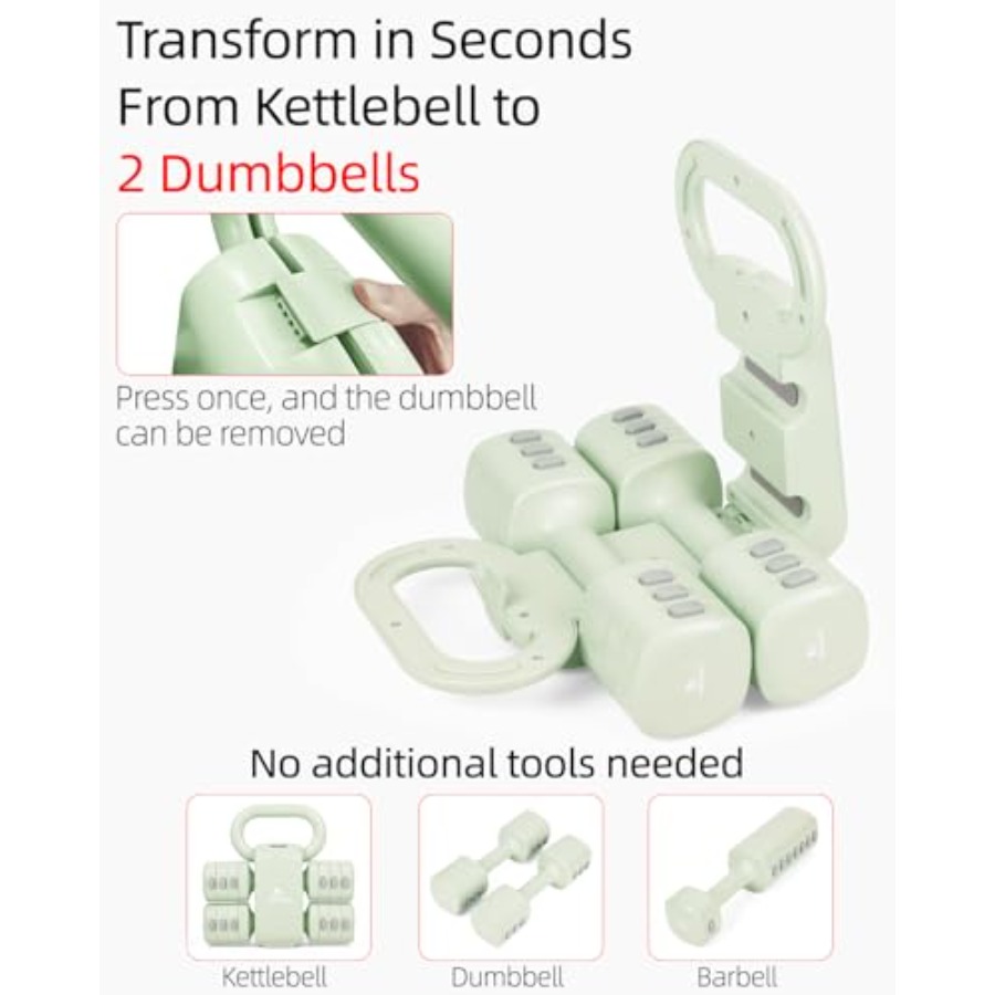 Home gym dumbbell set: 4-in-1  - đánh giá và giá Kettlebell