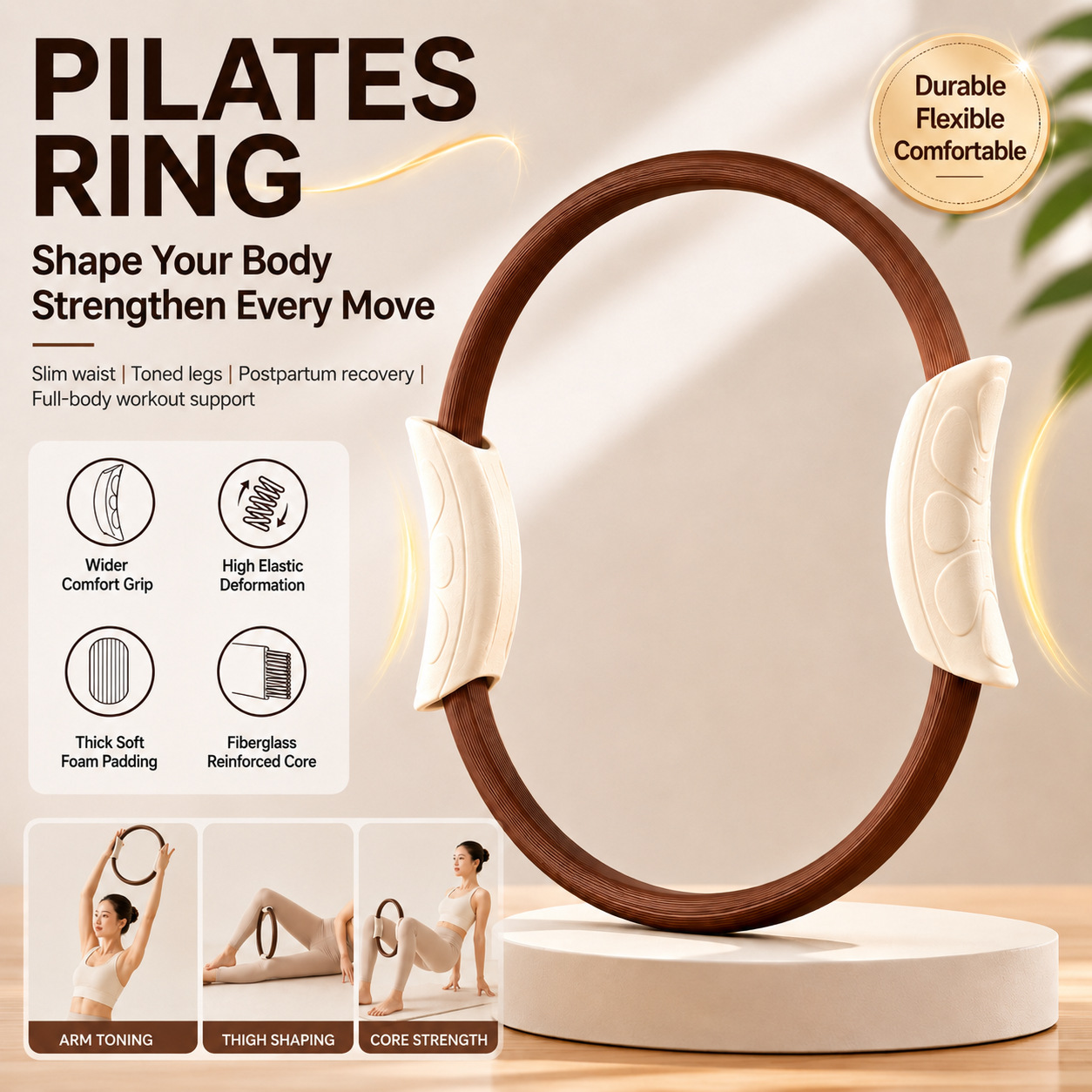 Pilates Ring, Yoga Ring, Pelvi - đánh giá và giá Yoga Fitness Ring