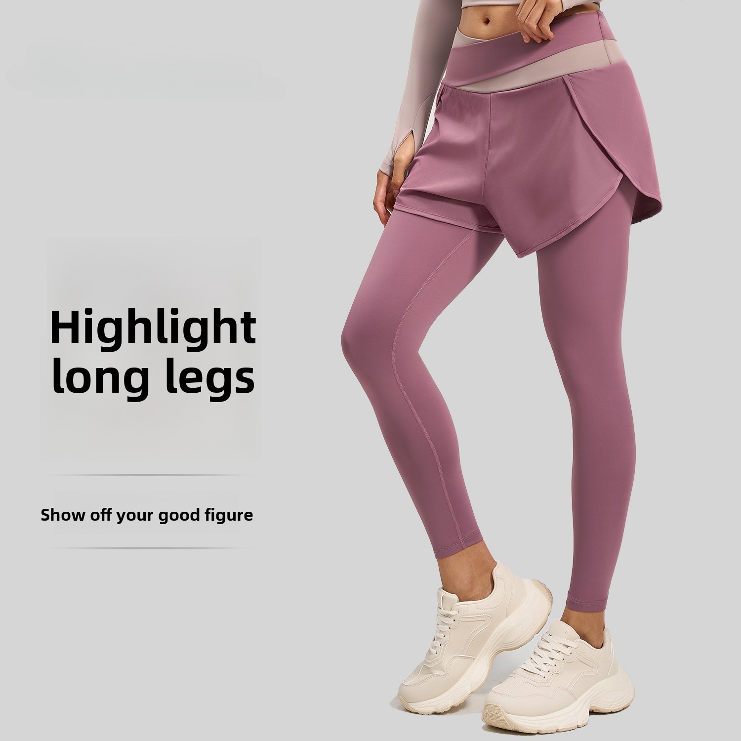 Latest Model Fake Two-piece Co - đánh giá và giá Yoga Fitness Model